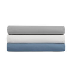 SOLID WHITE QUEEN FITTED SHEET,Antique White Wash,large
