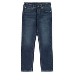 Boys' Straight Denim (8-20),Deep Navy Heather,large