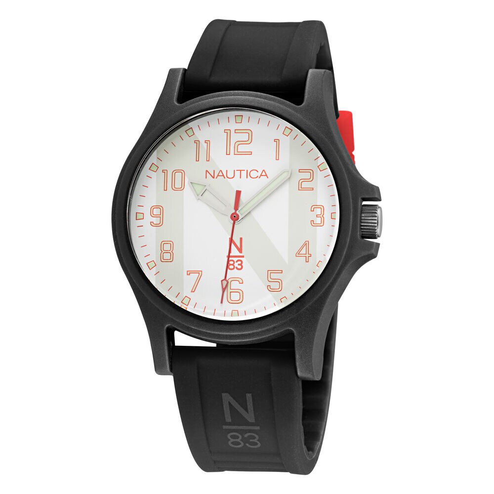 JAVA SEA SILICONE 3-HAND WATCH,Multi,large