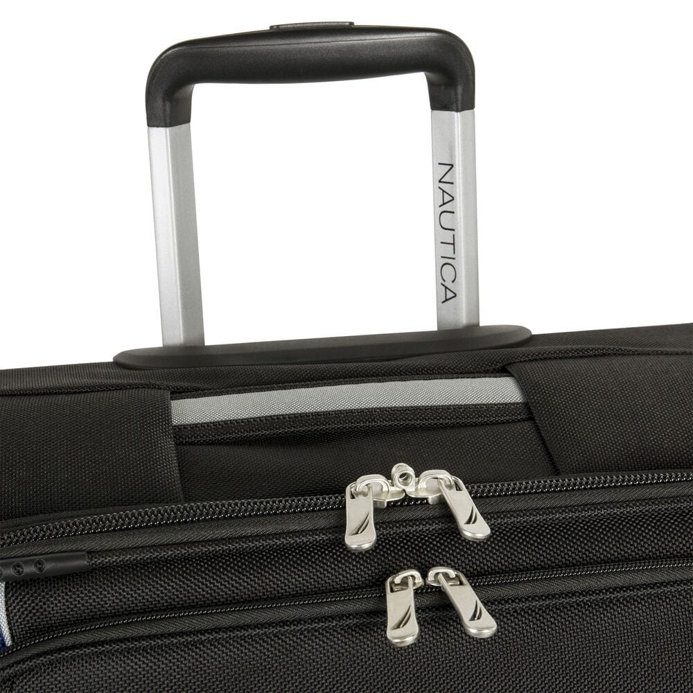 Point of Sail Expandable Luggage in Black/Cobalt,True Black,large