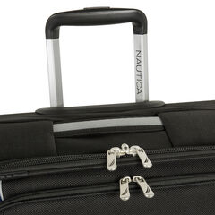Point of Sail Expandable Luggage in Black/Cobalt,True Black,large