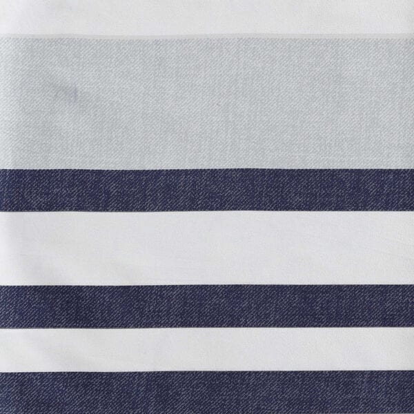 Palm Coast Stripe Blue Queen Comforter Set