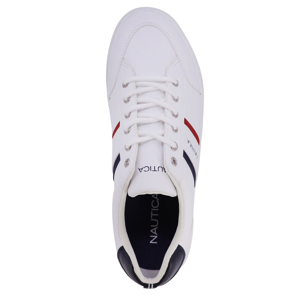 PERFORATED LOGO SNEAKER,Antique White Wash,large