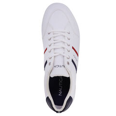 PERFORATED LOGO SNEAKER,Antique White Wash,large