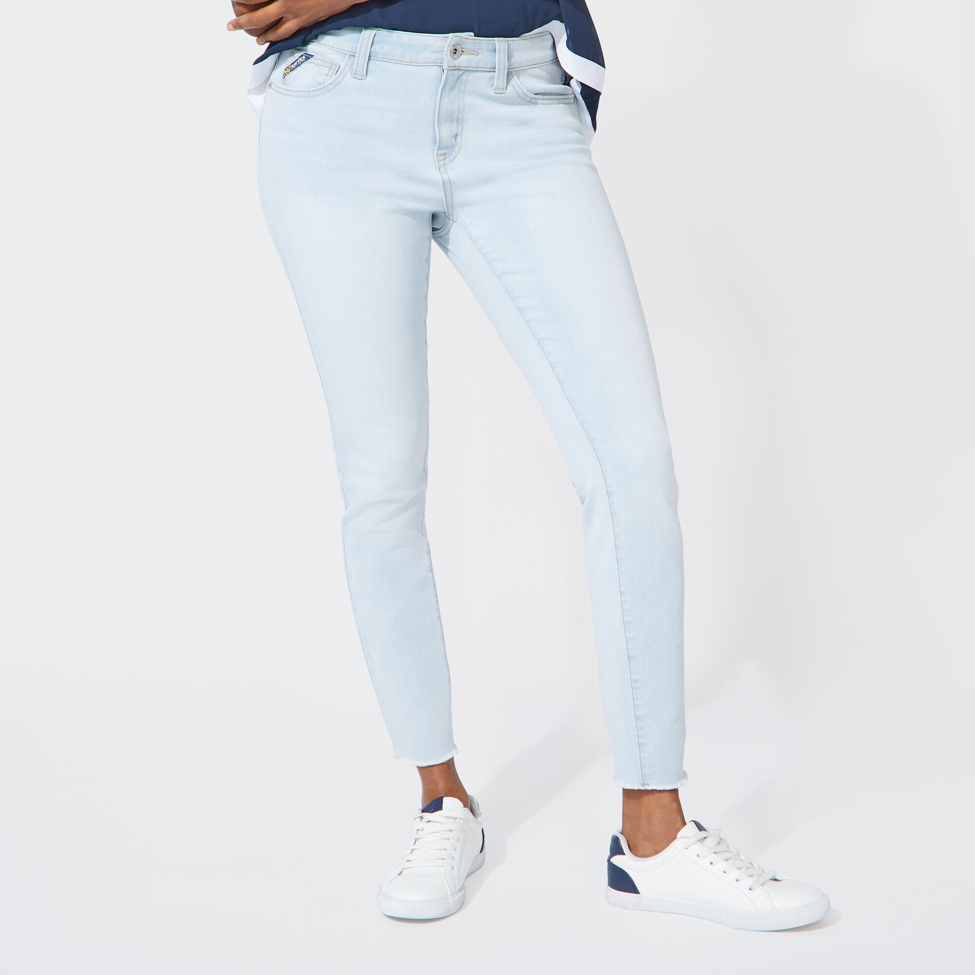 Nautica Women's High Skinny Mid Rise Jeans - Versatile Denim Fit Solution