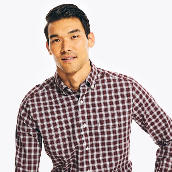 Classic Fit Wrinkle-Resistant Plaid Shirt