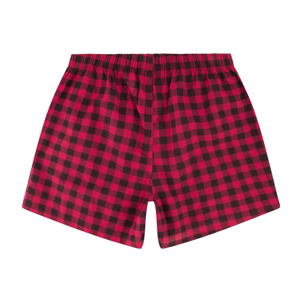PRINTED WOVEN BOXERS, 3-PACK,Blue Indigo Heather,large