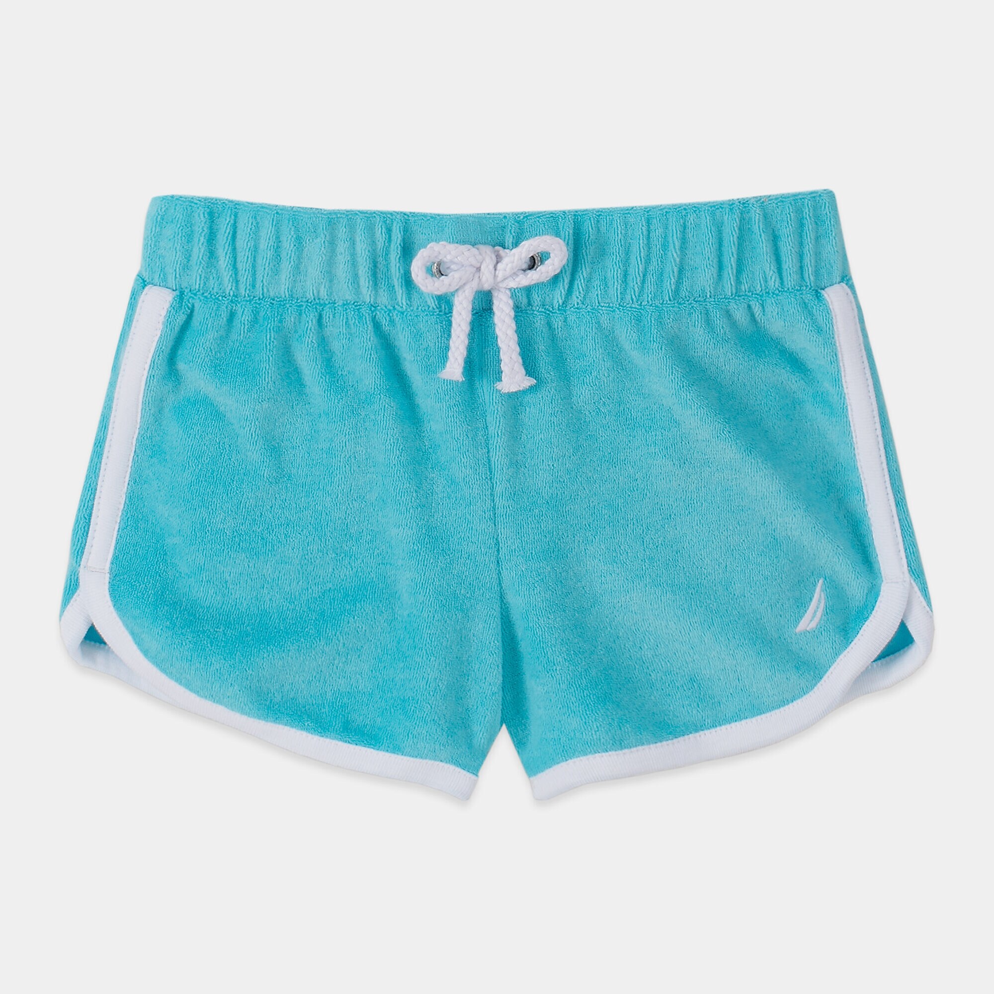 TODDLER GIRLS' TERRY DOLPHIN SHORTS (2T-4T),Castaway Aqua,large