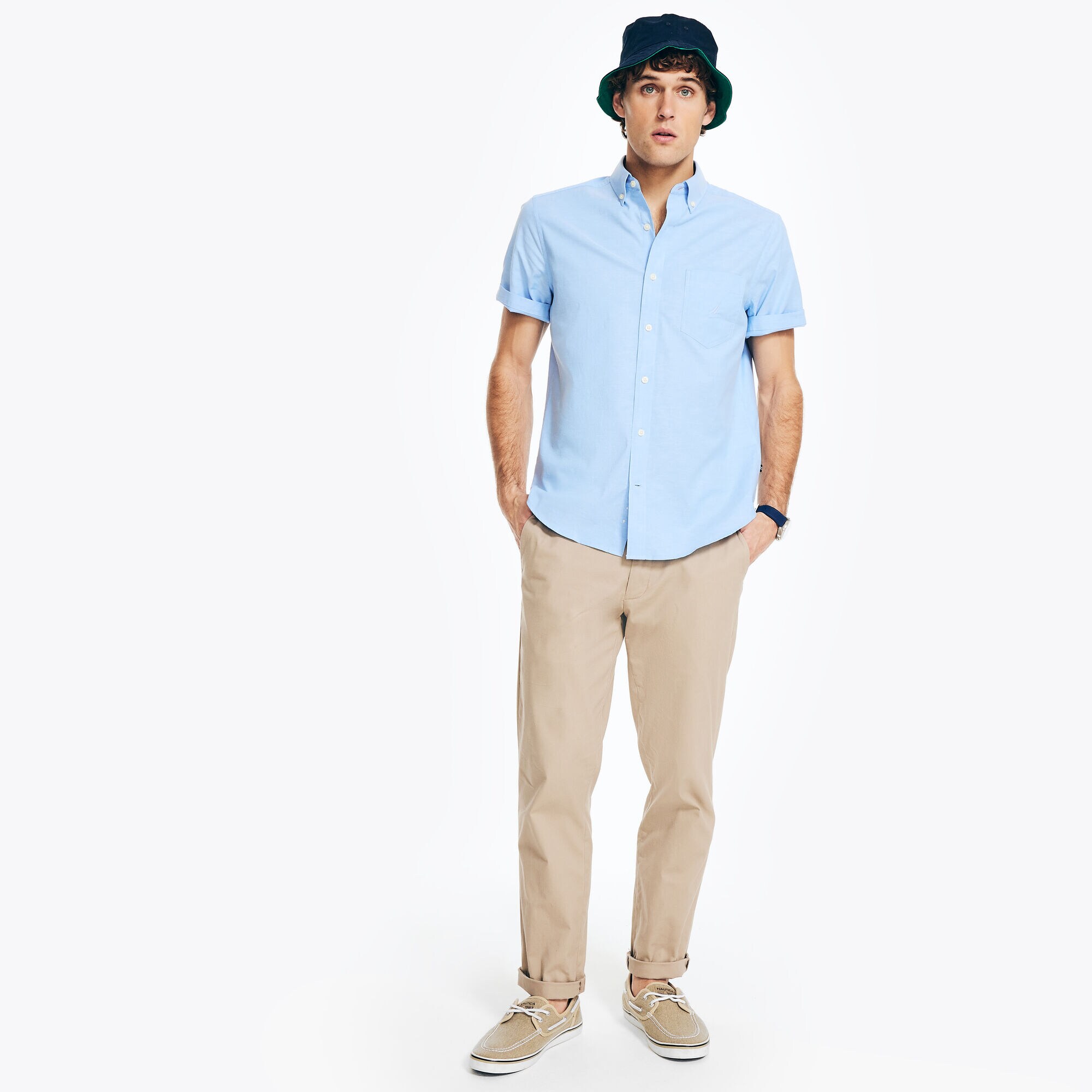 Classic Fit Stretch Oxford Shirt Nautica