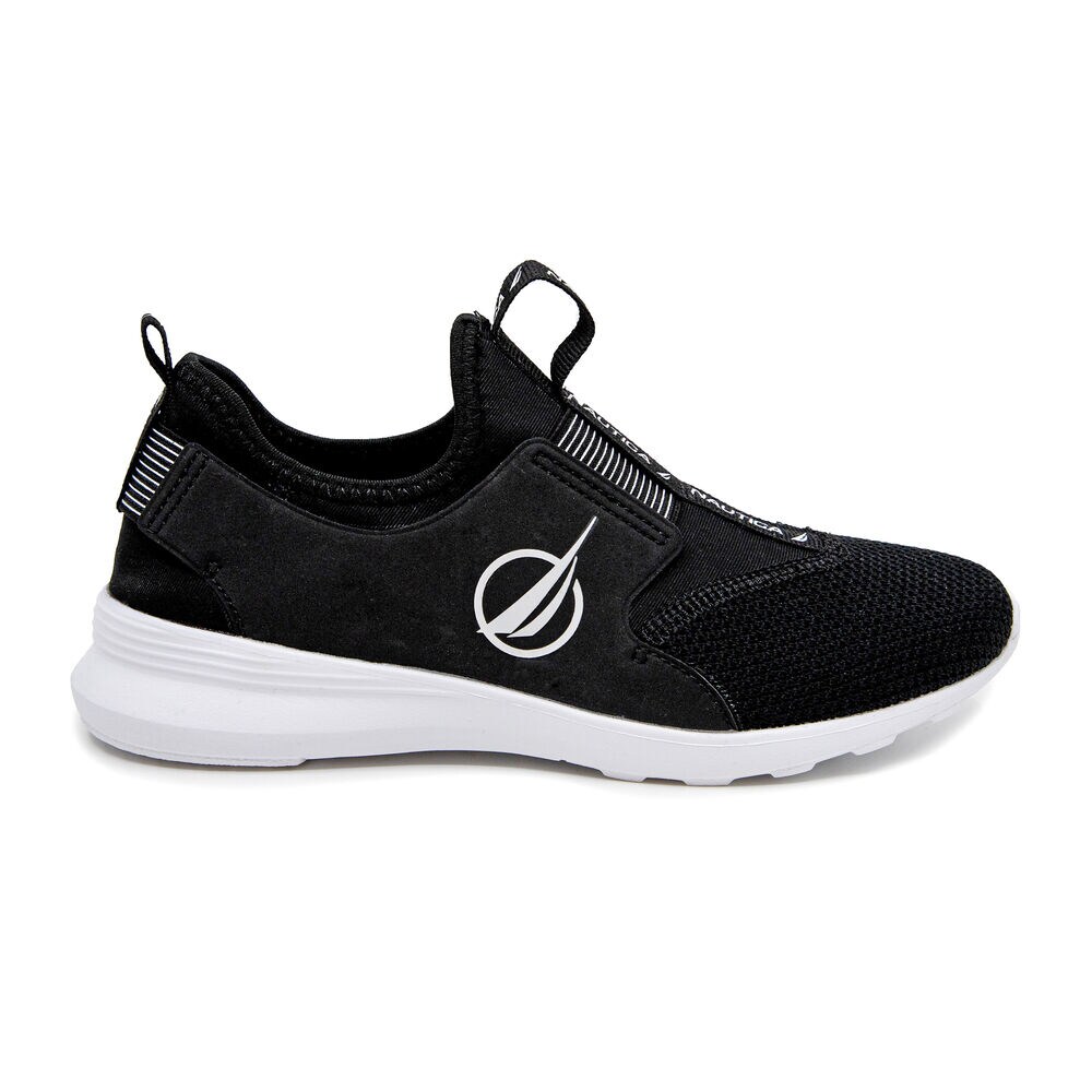 AMBREA MESH SLIP ON SNEAKERS,True Black,large