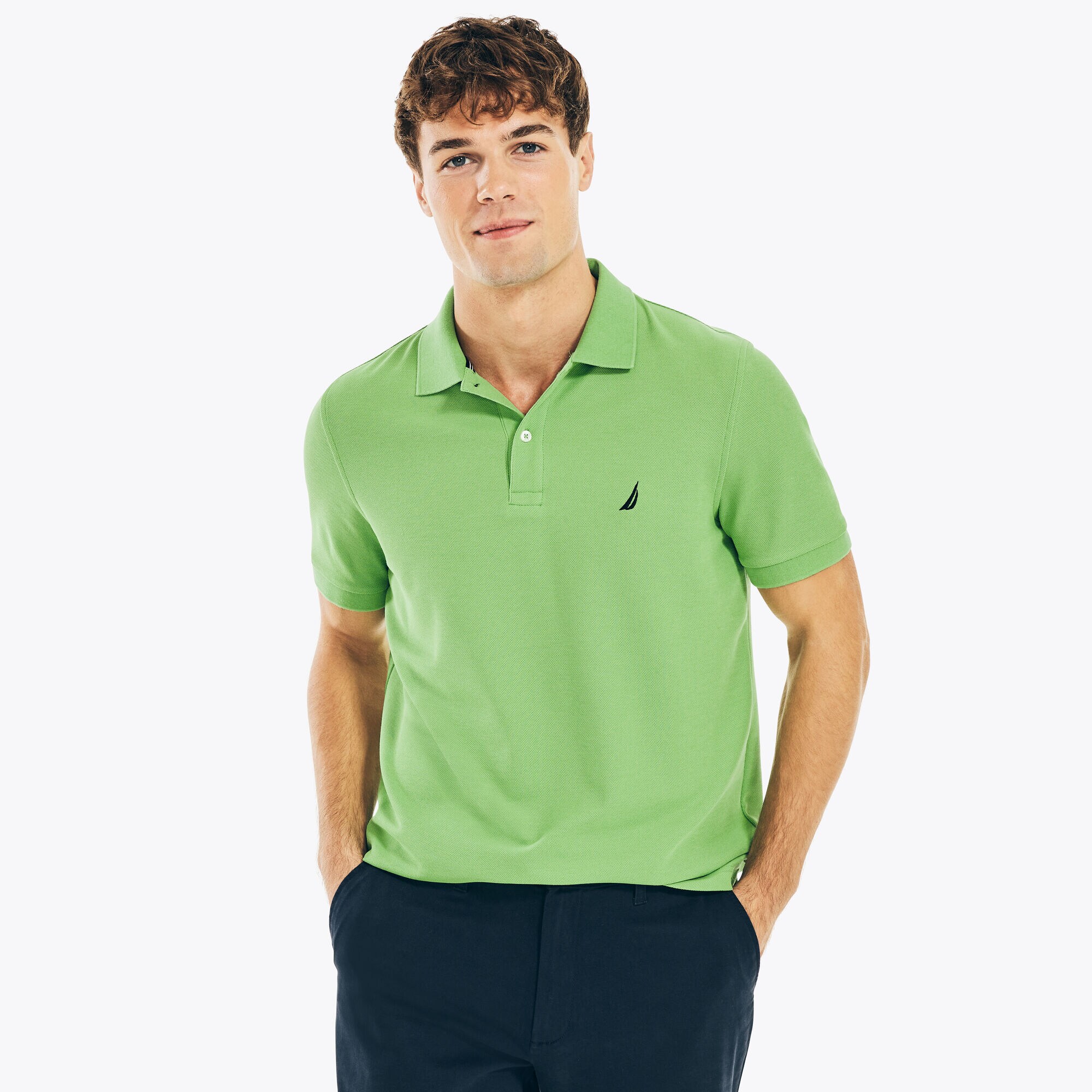 CLASSIC FIT DECK POLO,Cactus,large