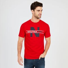 'N' 1983 Graphic T-Shirt,Nautica Red,large