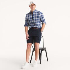 Plaid Shirt,Clear Sky Blue,large