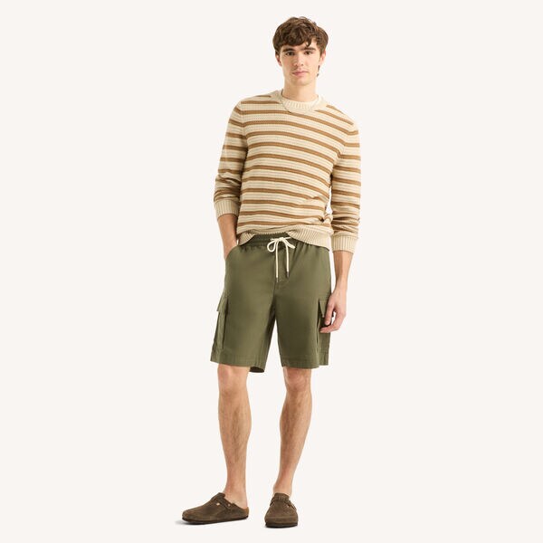 9.5" Chambray Pull-On Cargo Short