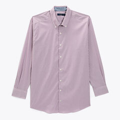 Big & Tall Navtech Plaid Shirt,Aren/Mauve,large