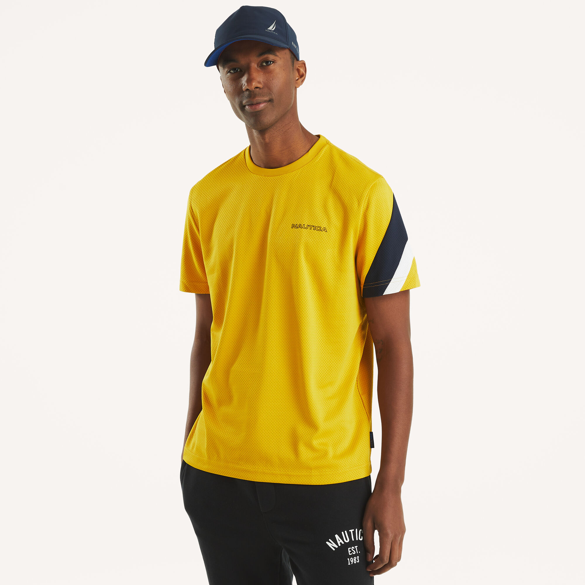 Navtech Crewneck T-Shirt,Voyage Yellow,large