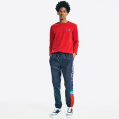 PALM TREES GRAPHIC LONG-SLEEVE T-SHIRT,Nautica Red,large