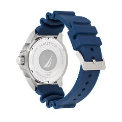 NCT Sea Dive Silicone Strap 3-Hand Watch,Ice Blue,large