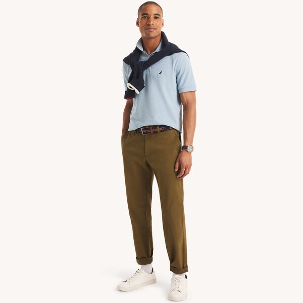 Classic Fit Heather Deck Polo