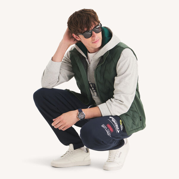 Multiple-Logo Fleece Jogger