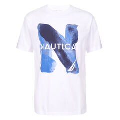 LITTLE BOYS' BAILEY WATERCOLOR N LOGO TEE (4 - 7),Antique White Wash,large