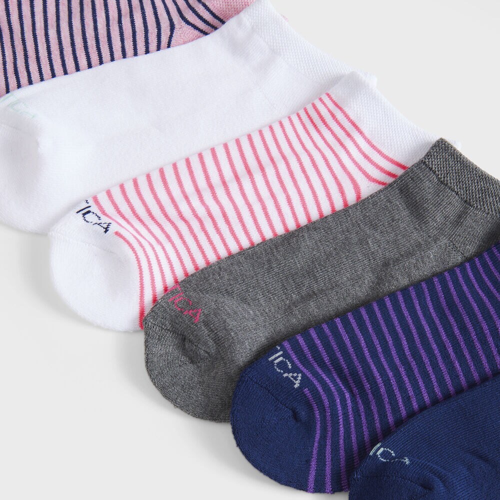 ATHLETIC LOW CUT SOCKS, 6-PACK,Multi,large
