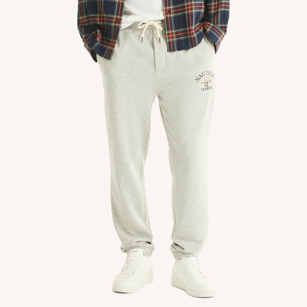 Fleece Jogger,Grey Heather,large