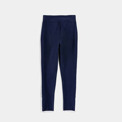 LOGO ANKLE-ZIP LEGGING,Stellar Blue Heather,large