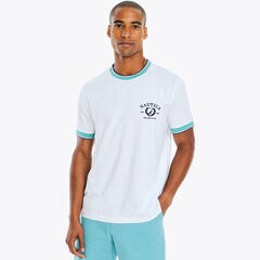 Crewneck T-Shirt,Bright White,large