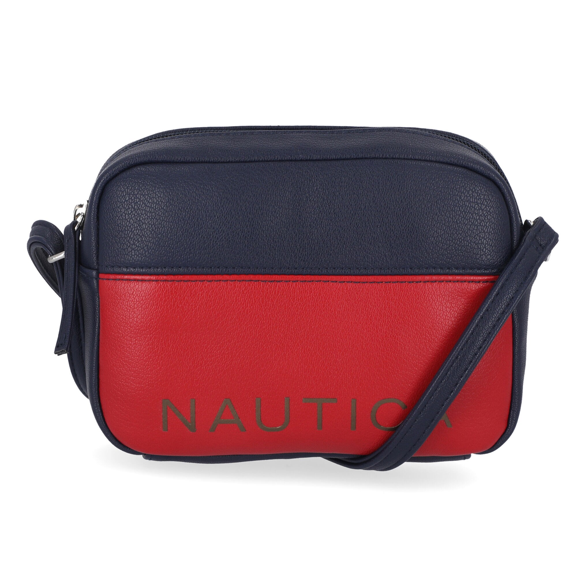 TWO-TONE CAMERA BAG,Navy,large