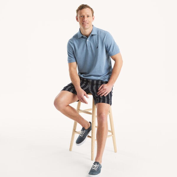 Classic Fit Heather Deck Polo