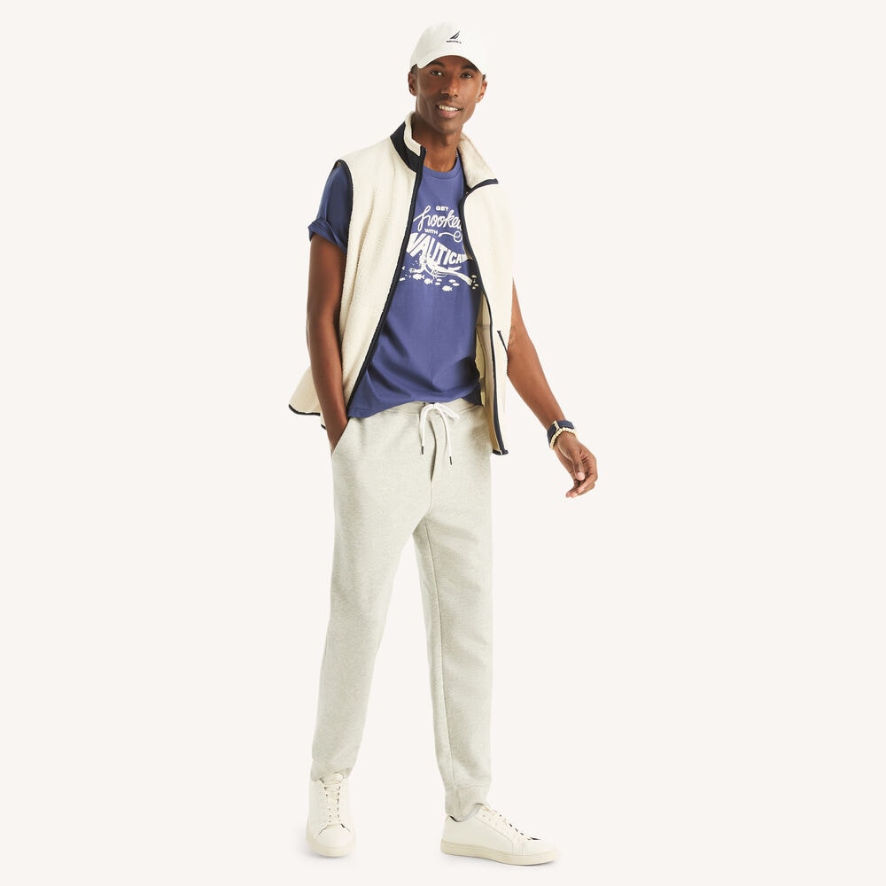 Get Hooked Graphic T-Shirt,Noon Blue,large