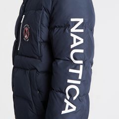 BIG & TALL PUFFER JACKET WITH TEMPASPHERE,Navy,large
