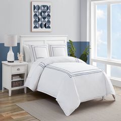ALDEN SOLID TWIN DUVET COVER SET,Snow White,large