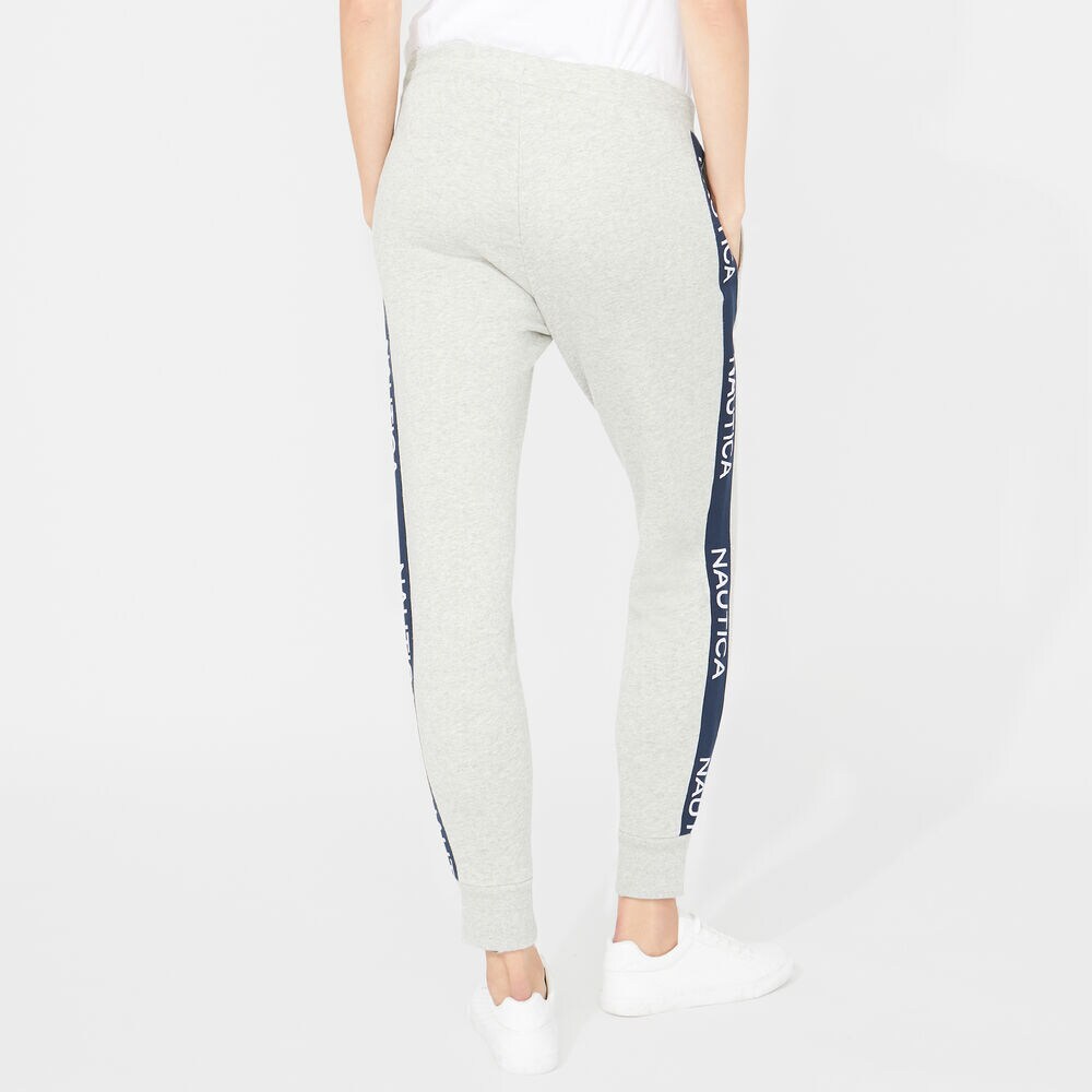 LOGO-TAPE FLEECE JOGGER,Grey Heather,large