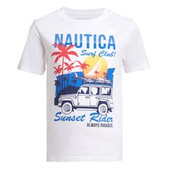 BOYS' SUNSET RIDER GRAPHIC T-SHIRT (8-20),Antique White Wash,large