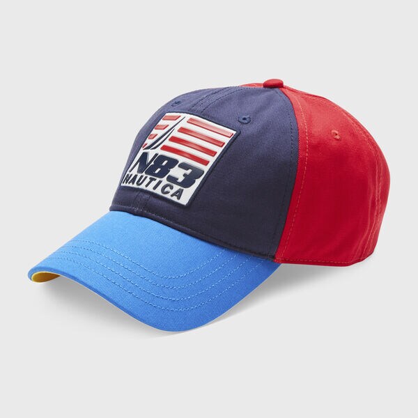 Nautica COLORBLOCK N83 LOGO PATCH CAP. 1
