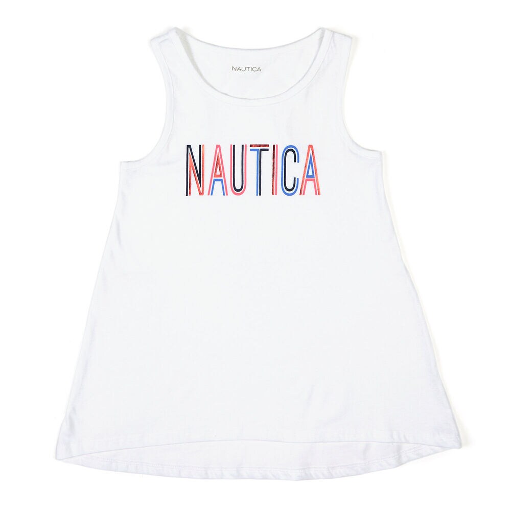 Toddler Girls' Signature High-Low Tank (2T-4T),Antique White Wash,large
