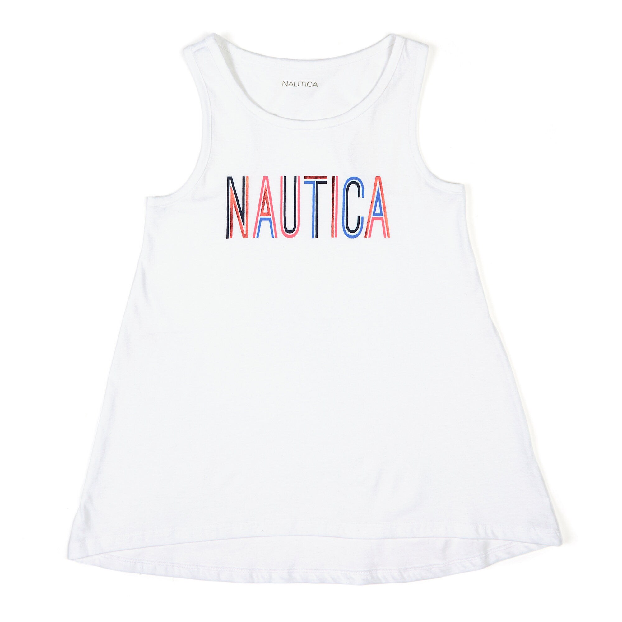 Toddler Girls' Signature High-Low Tank (2T-4T),Antique White Wash,large