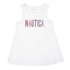 Toddler Girls' Signature High-Low Tank (2T-4T),Antique White Wash,large