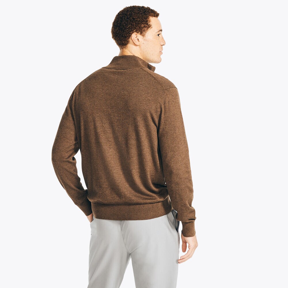 Navtech Quarter-Zip Sweater,Espresso,large
