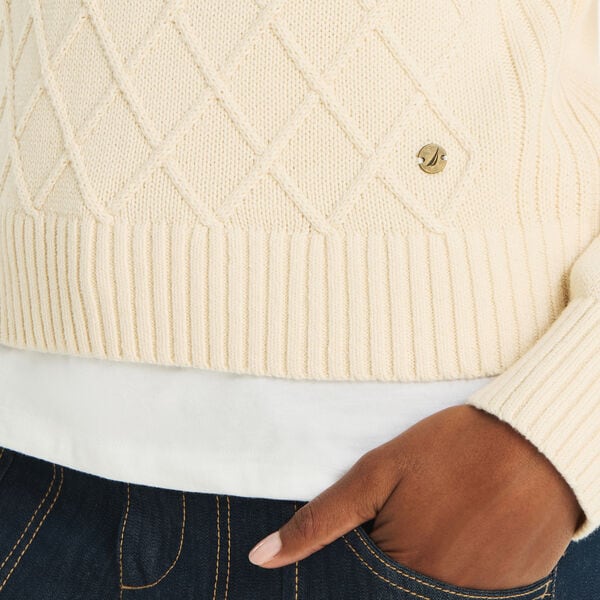 Cable Crewneck Sweater