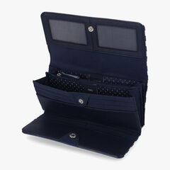 STRIPED LOGO MONEY MANAGER WALLET WITH BOX,Navy,large