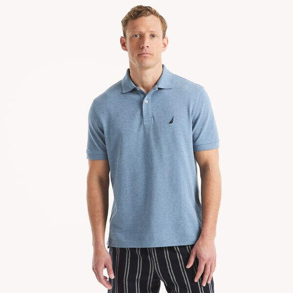 Classic Fit Heather Deck Polo