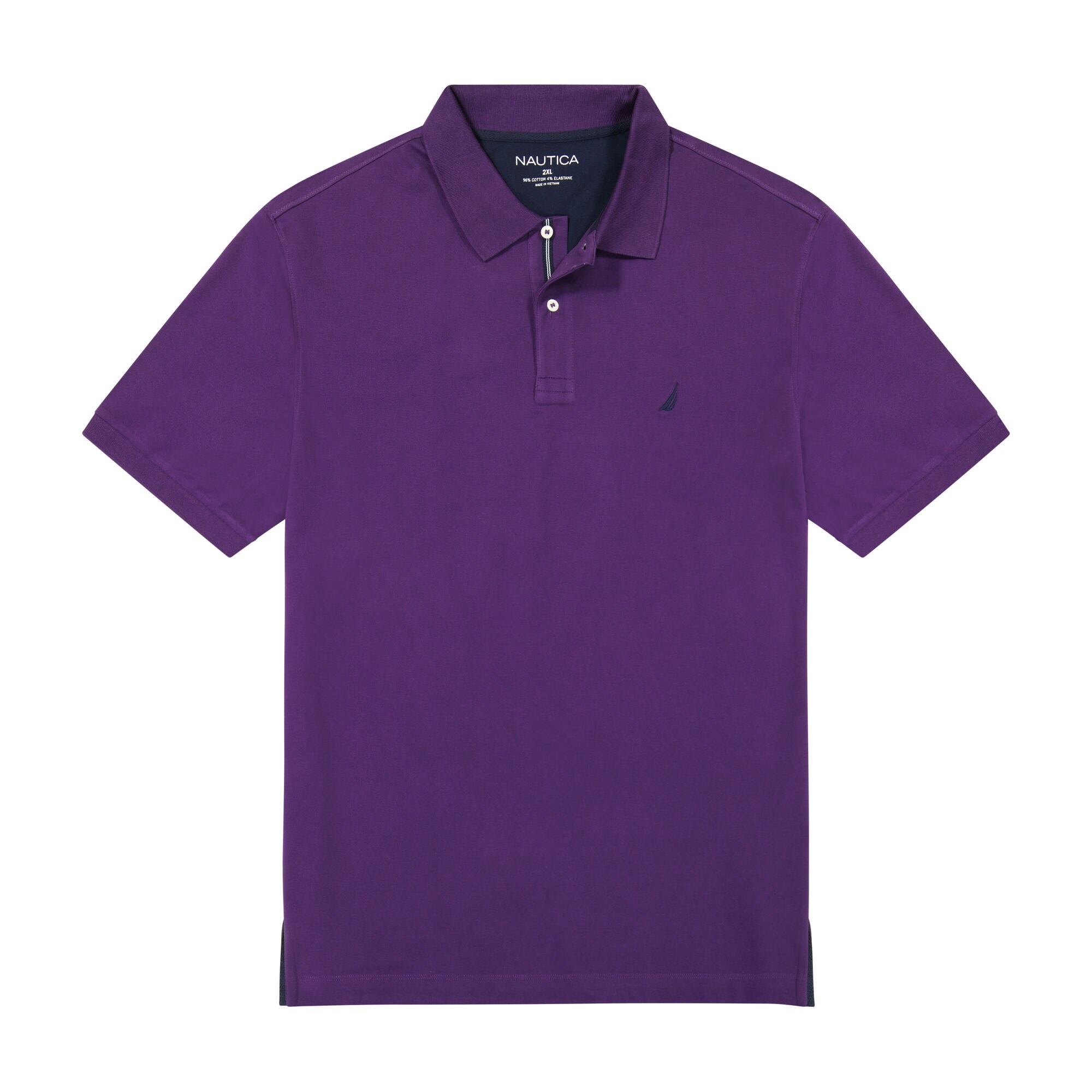 Big & Tall Classic Fit Performance Deck Polo,Blackberry,large