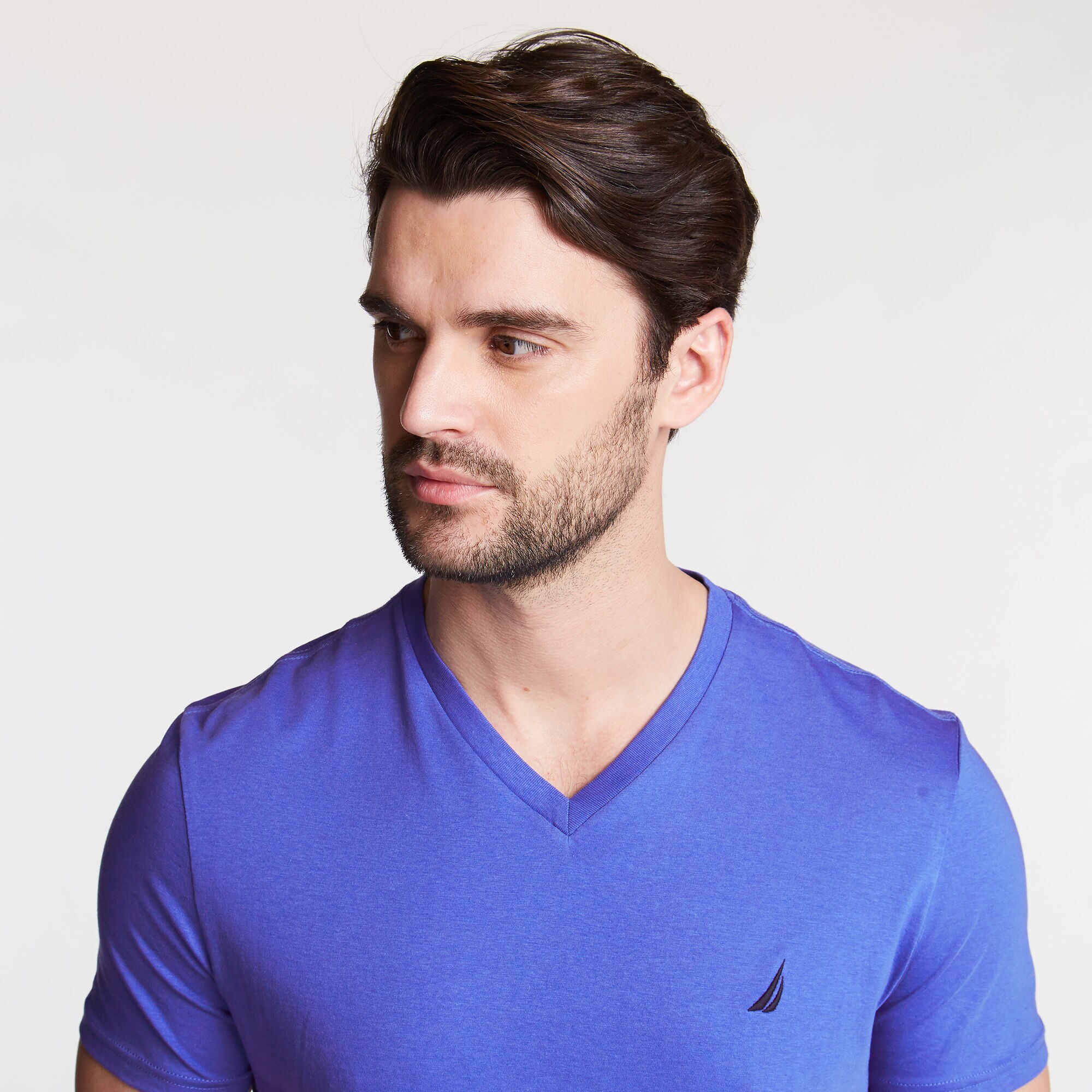 Nautica Mens VNeck Short Sleeve TShirt eBay