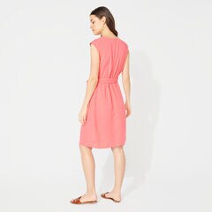CREPE WRAP DRESS,Persian Red,large