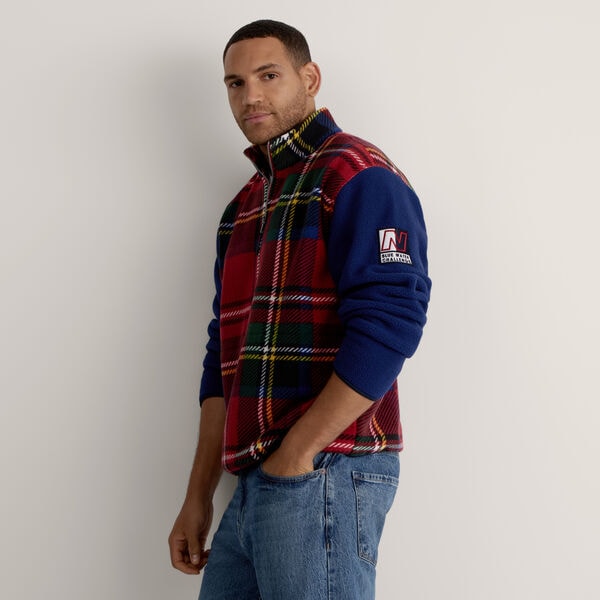 Plaid Fleece Quarter-Zip