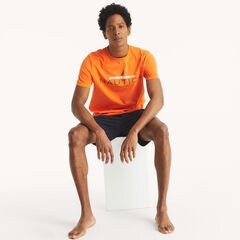 Logo Graphic T-Shirt,Vibrant Orange,large