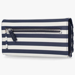 STRIPED LOGO MONEY MANAGER WALLET WITH BOX,Navy,large